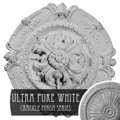 Cremont Ceiling Medallion Ultra Pure White Crackle G366527