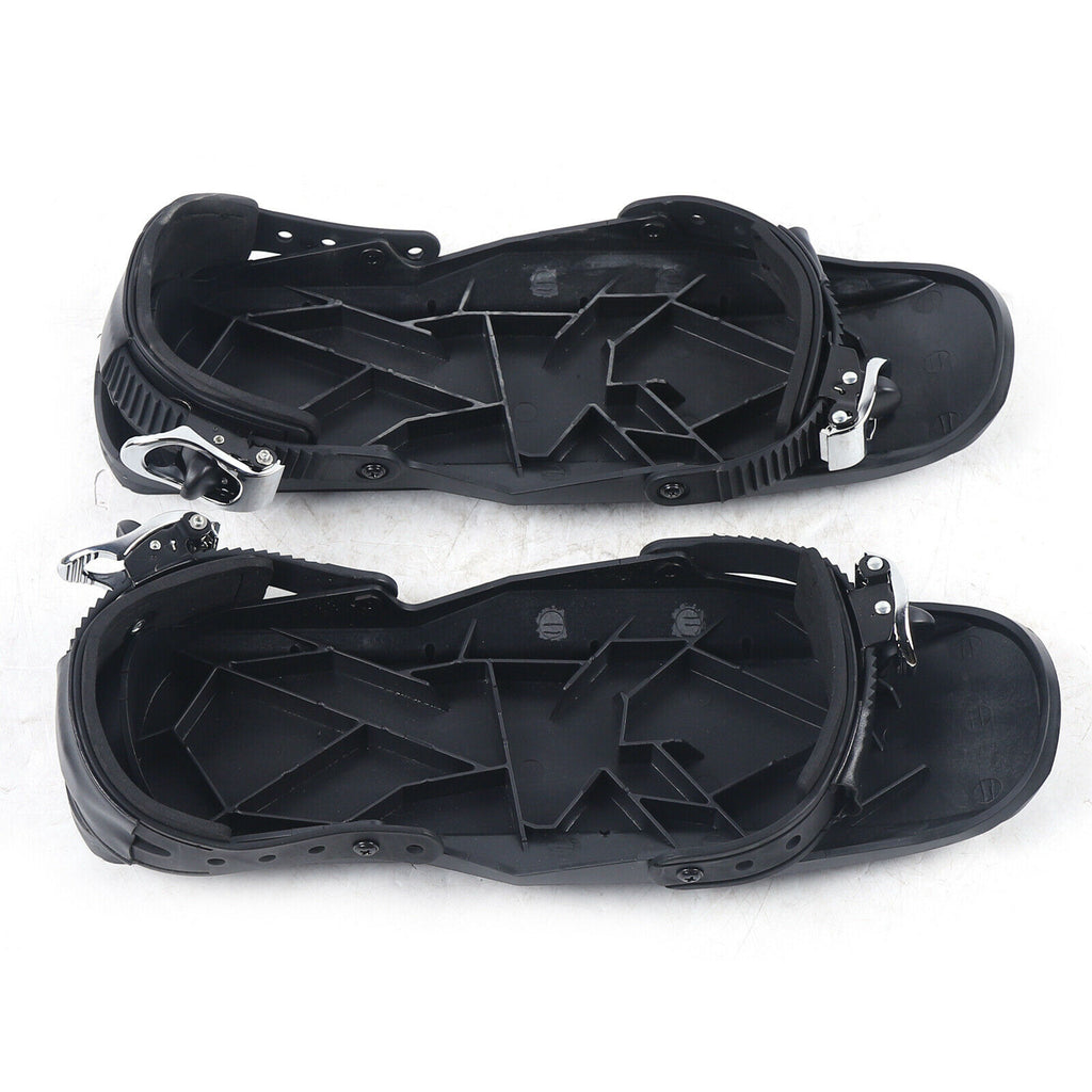 Black Mini Ski Boots Adjustable Bindings C906409