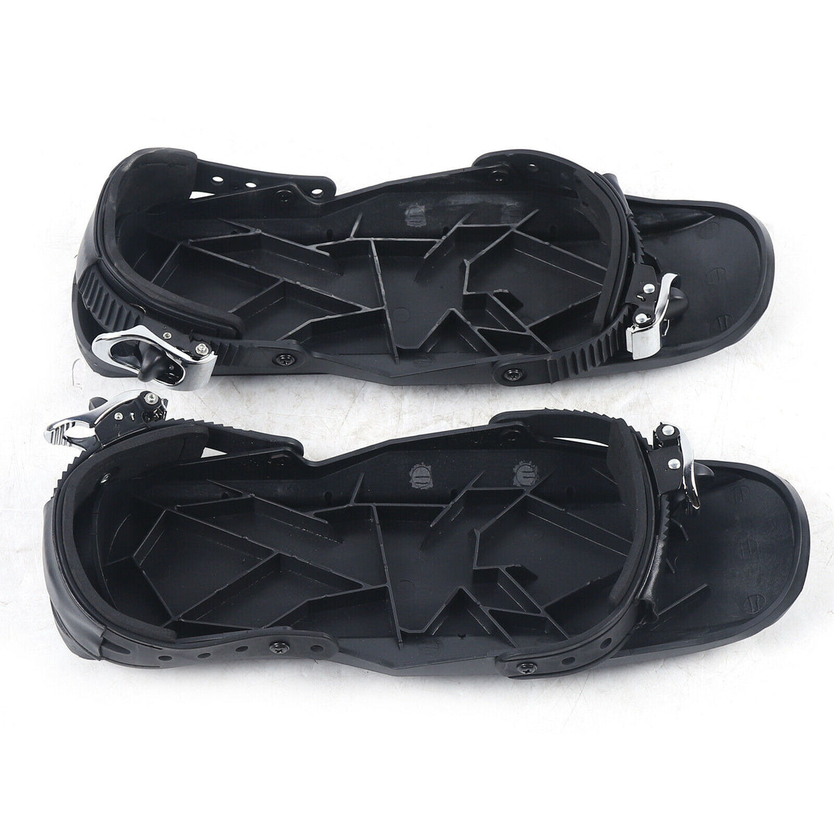 Black Mini Ski Boots Adjustable Bindings C906409