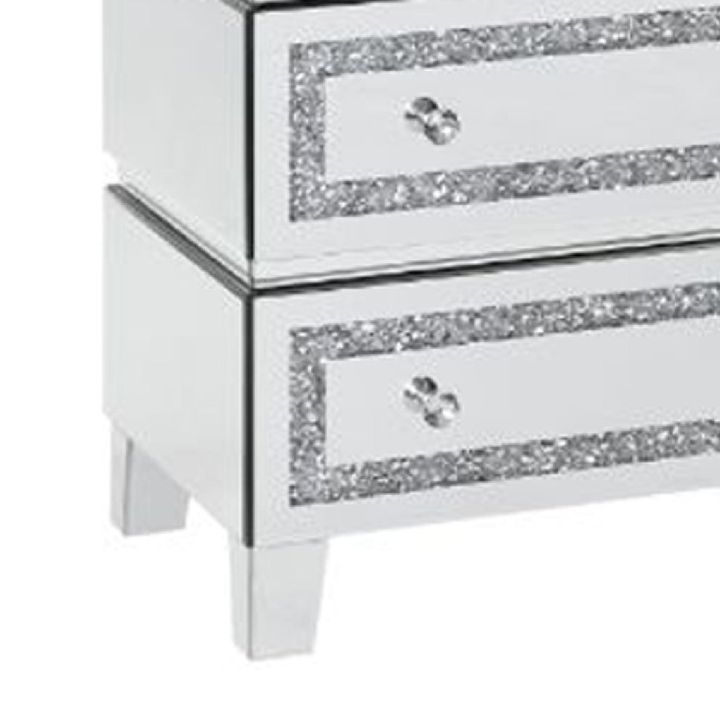 Silver Storage Cabinet with 3 Drawers T433569