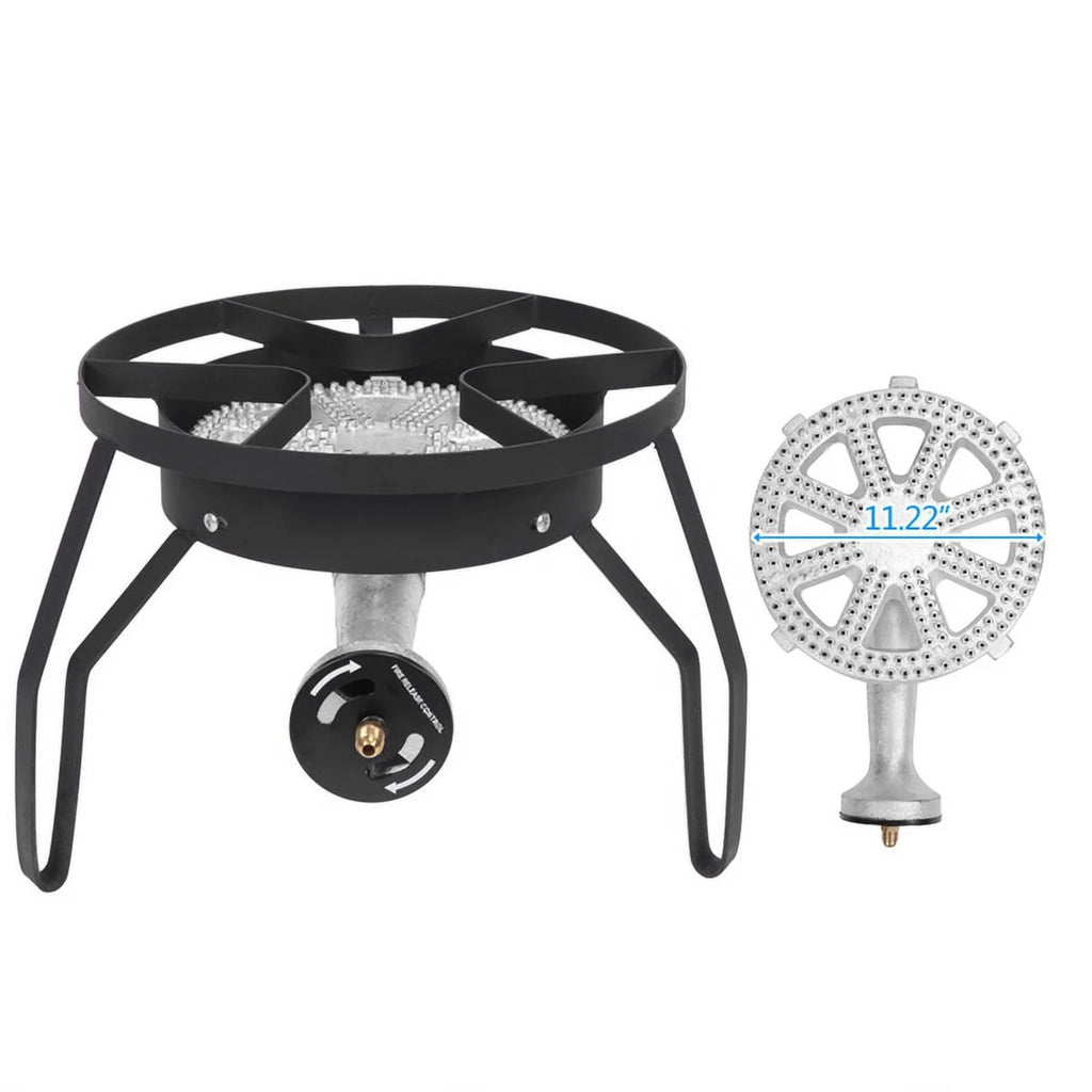 Outdoor Furnace Round Furnace 20W BTU Head Diameter 26cm With 1.2m Leather Tube With 0-20psig High Pressure Valve W879830