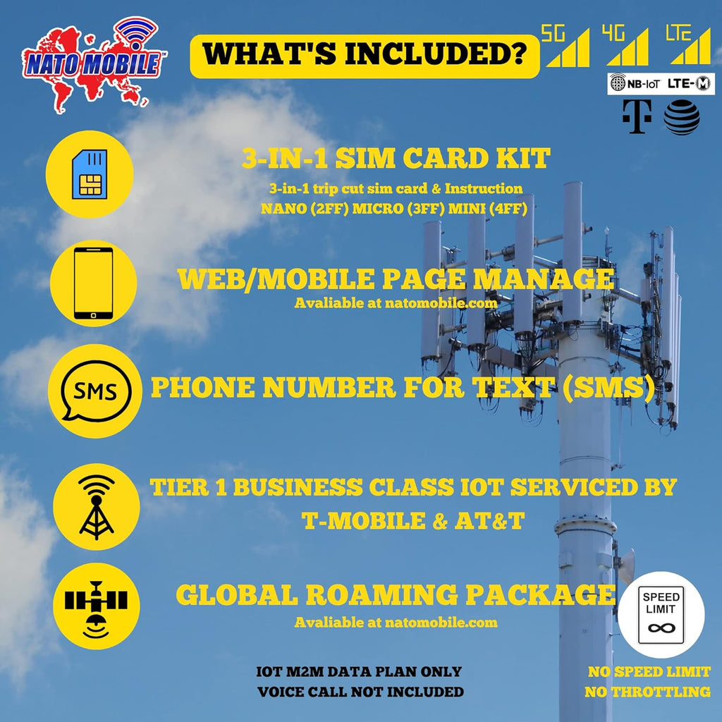 5GB 180-Day 4G LTE Prepaid SIM Card Pack of 2 T969