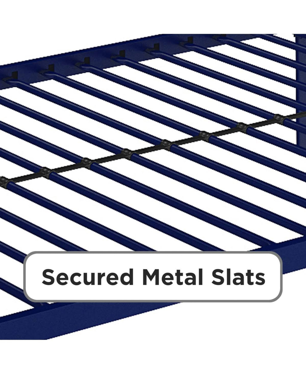 Navy Metal Loft Bed P587008