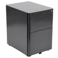 Black 3-Drawer Mobile Locking Filing Cabinet T382471