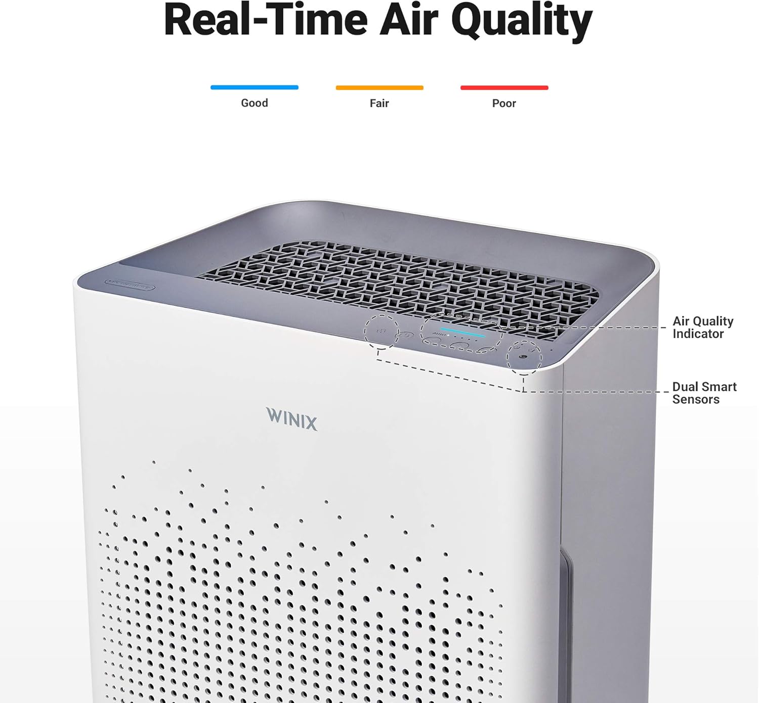 Wi-Fi Air Purifier, 360sq ft Room Capacity C529417