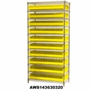 Blue Wire Shelving with 36 Bins K590815