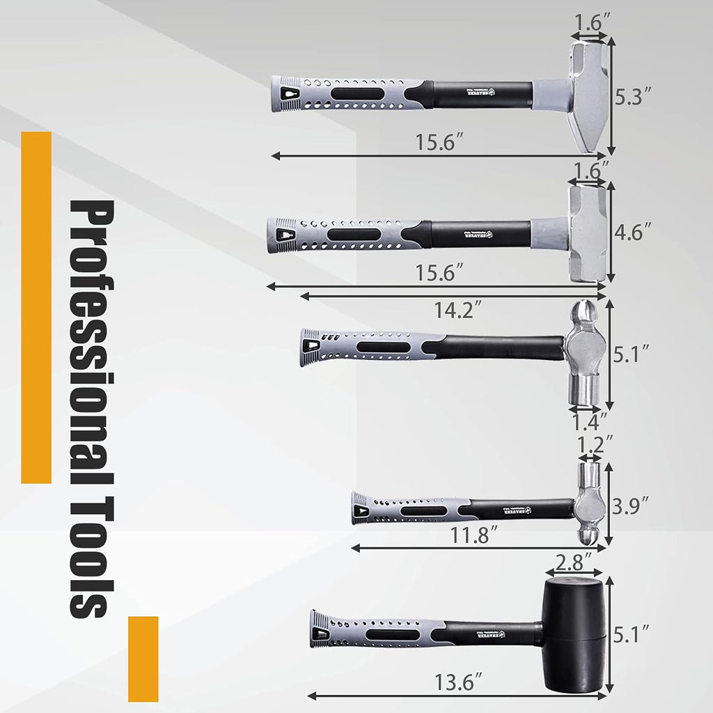5 Piece Tool Hammer Set U811922