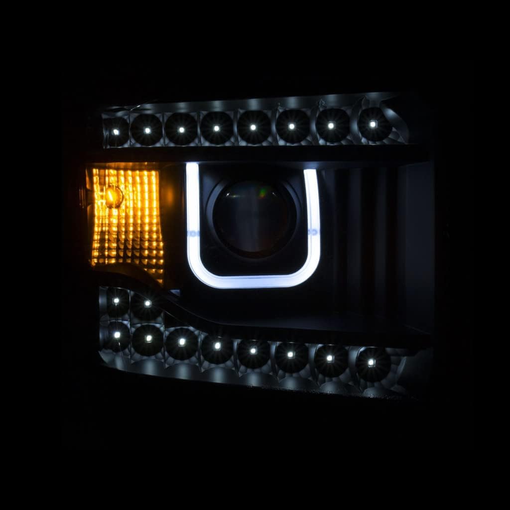 Projector Headlights with Chrome U-Bar N472
