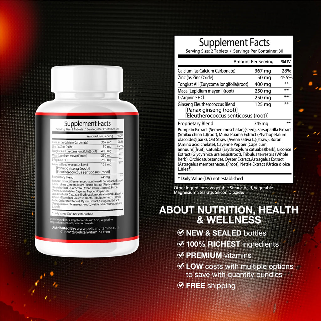 2 Bottles 120 Tablets Stamina & Vigor Support R2192