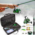 Collapsible Fishing Rod and Reel Combo with Carrier Bag D971856