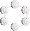 Wireless Interconnected Smoke Detector Fire Alarm, Pack of 6 P412734