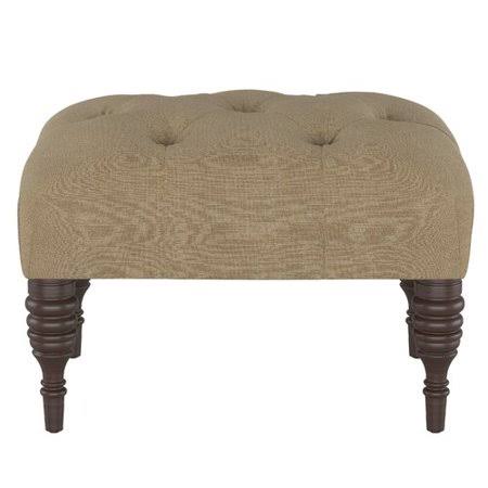 Sandstone Velvet Tufted Ottoman S4232