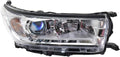 Headlight Assembly for Toyota Highlander 2017 2018 2019 Passenger Side Chrome Bezel P97392