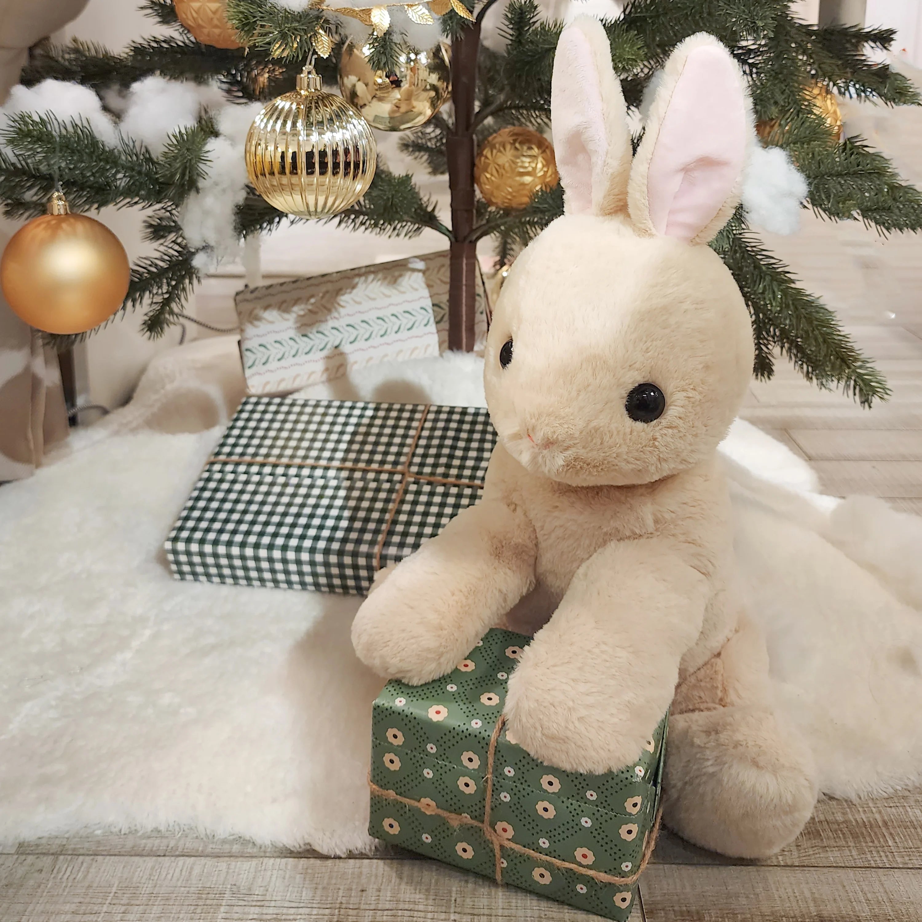 Beige Soft Rabbit Plush Toy, 17.3 inches P990285