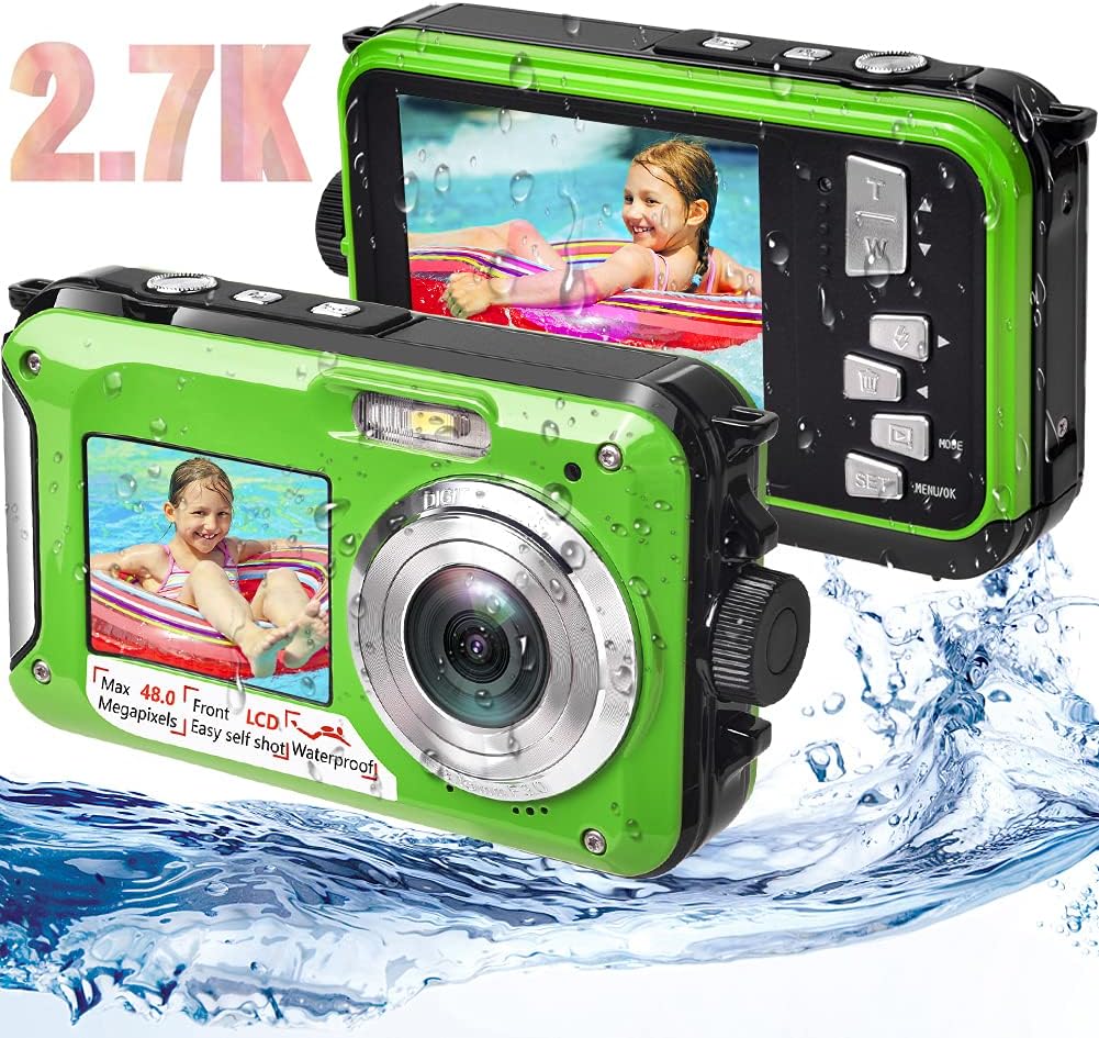 Waterproof Digital Camera 2.7K 48MP with Dual Screen F67460