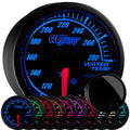 Black Dial Tinted Lens Water Coolant Temperature Gauge Kit 2-1/16" 52mm Pack of 2 V58882