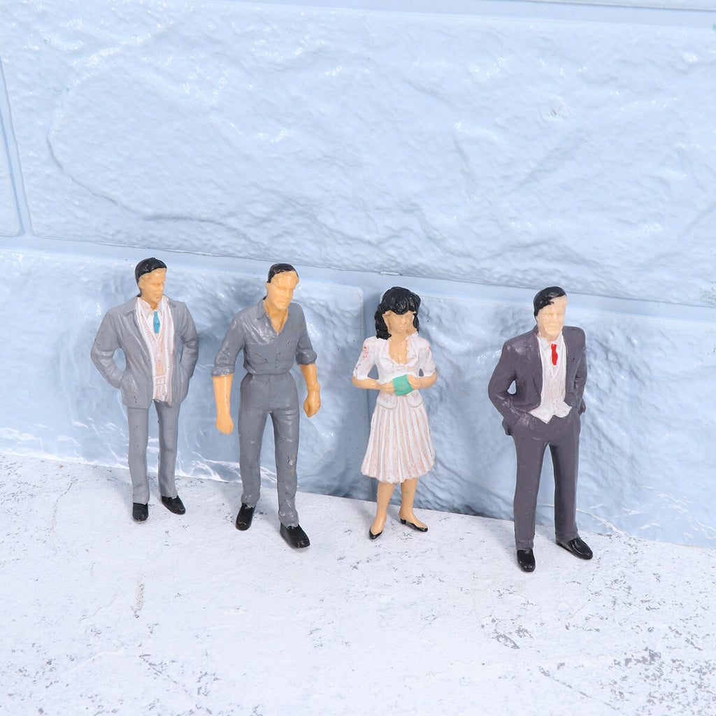 Mini Multicolor Painted Moulds People Figures for Doll House O18847