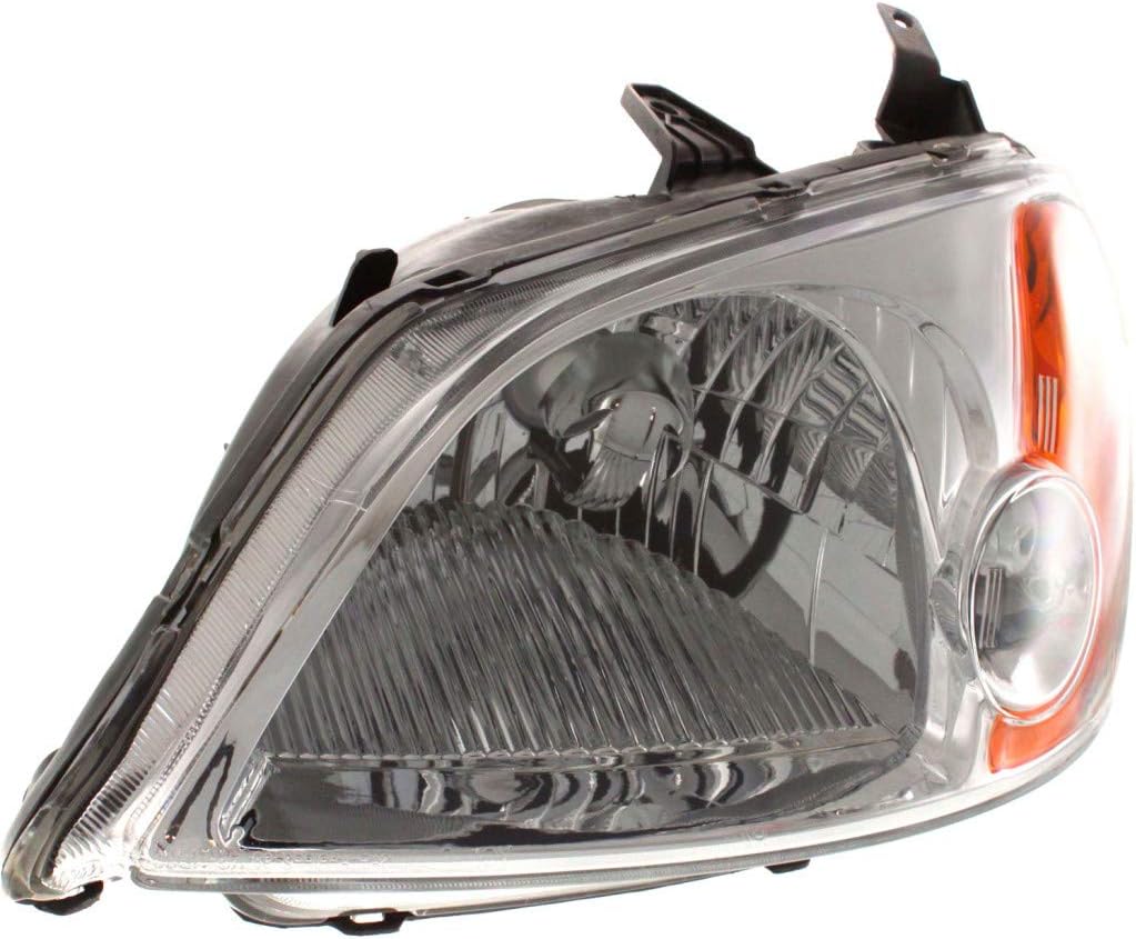 Honda Civic Headlight 2003 Pair with Bulbs L829