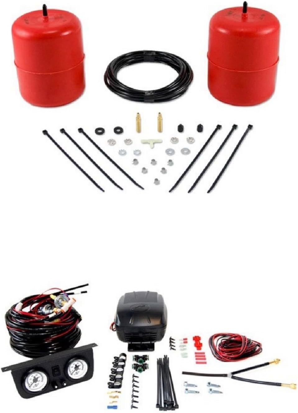 Set of Air Lift 1000 Series with Load Controller II On-Board Air Compressor System Kit K4749