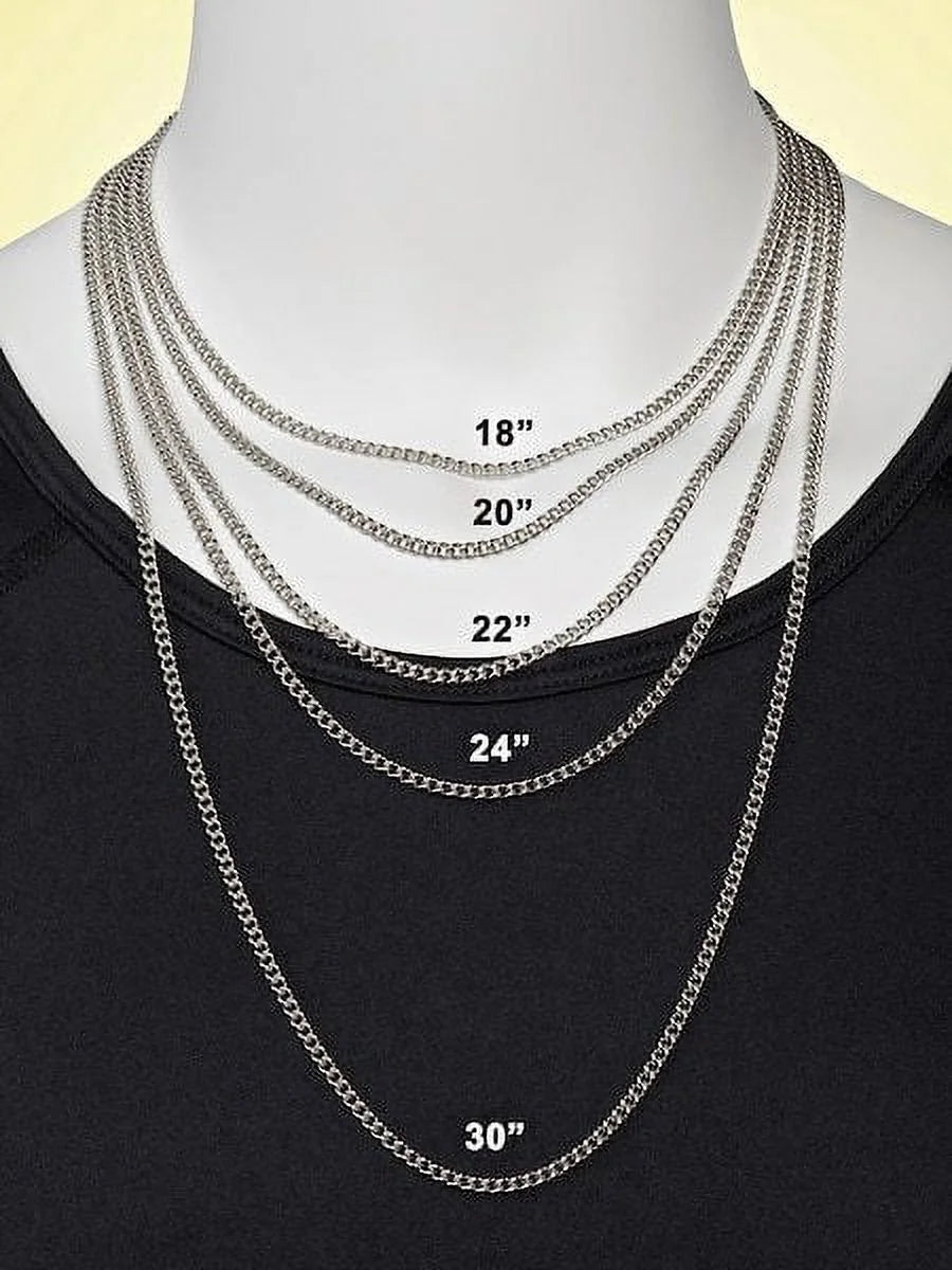 Men's Dumbbell Cross Necklace B1091