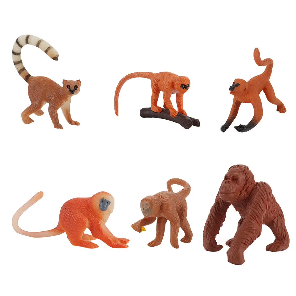 Solid Long-tailed Monkey Decoration Toy M4684