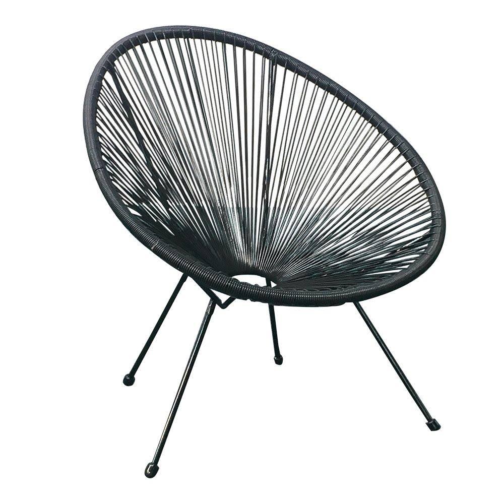 Black 4 Piece Patio Lounge Chair E166