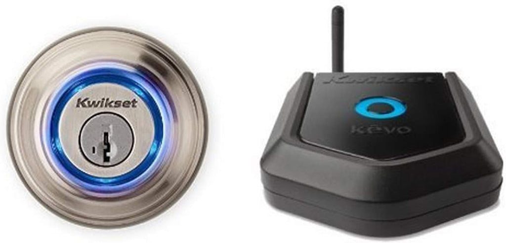 Bluetooth Smart Lock in Venetian Bronze and Kevo Plus Hub J5780