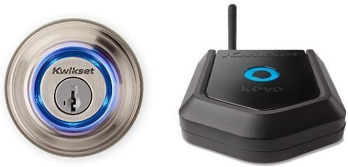 Bluetooth Smart Lock in Venetian Bronze and Kevo Plus Hub J5780