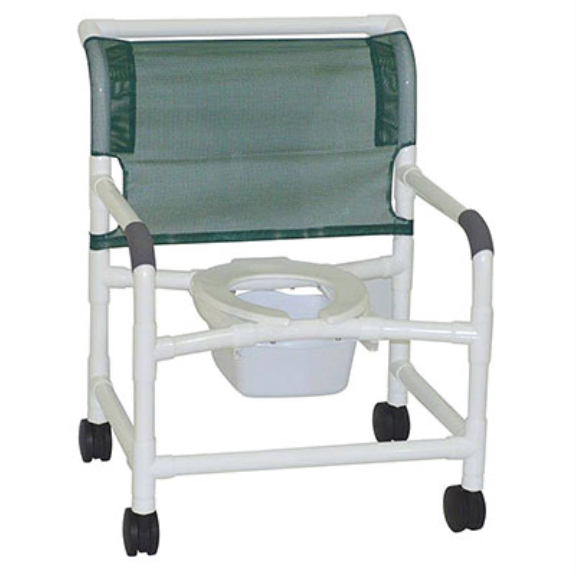 Extra-Wide Shower Chair with Twin Casters B23512