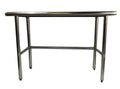 Stainless Steel Food Prep Work Table with Crossbar Open Base 18 x 30 P926302