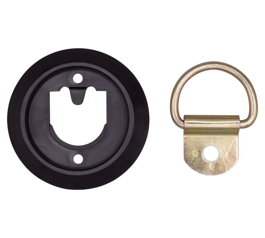 20 Pack Recessed D-Ring Tie-Down Anchor with Plastic Pan Fittings Q945284
