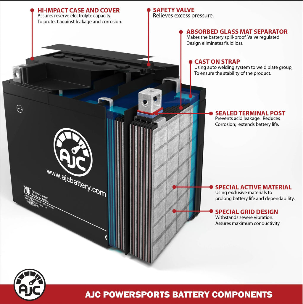 Snowmobile Replacement Battery 12V 800CC W964032