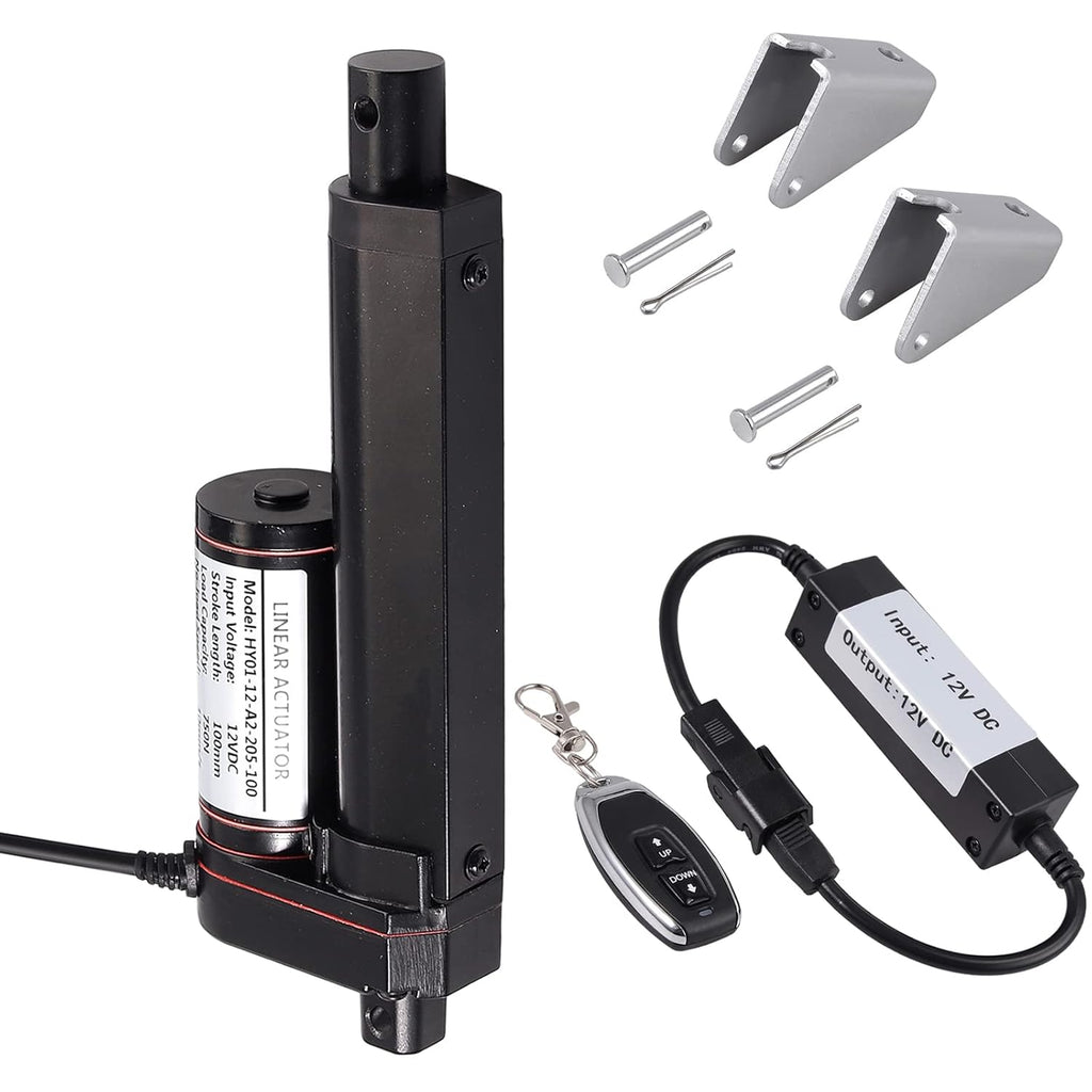 DC 12V 100mm 4-inch Linear Actuator Motor and Controller Bundle W459