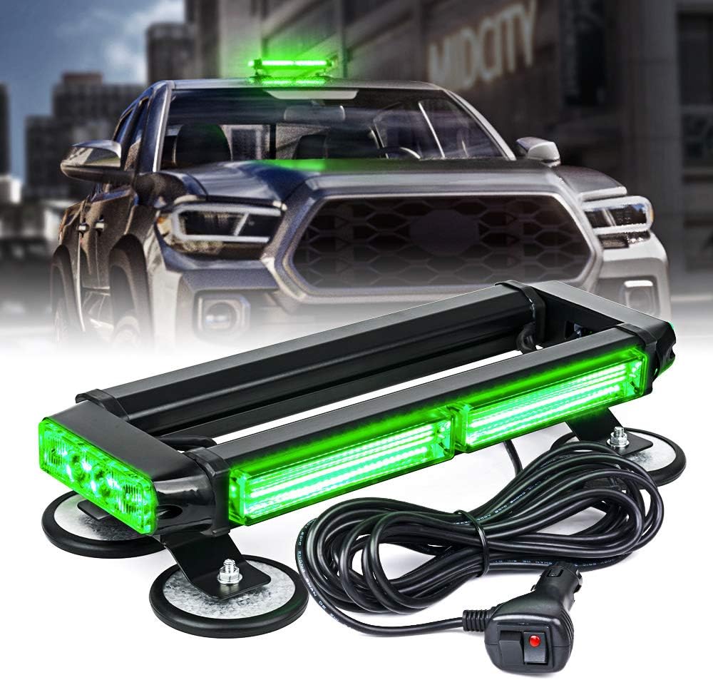Blue COB LED Strobe Light Bar with Magnetic Base, Pack of 2 K63917