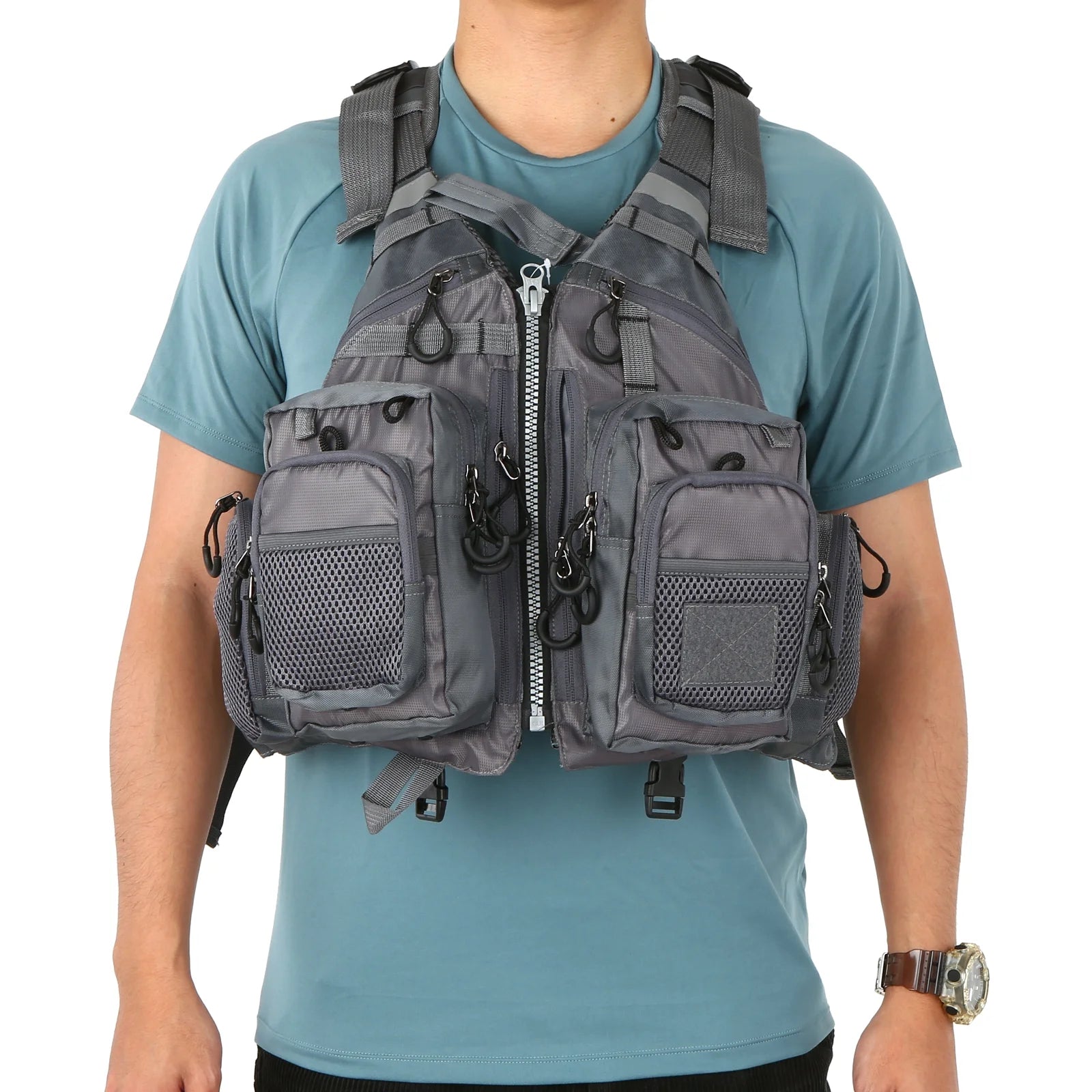 Utility Vest with Detachable Flotation Device D633