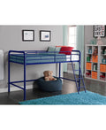 Navy Metal Loft Bed P587008