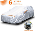 6 Layers Waterproof All Weather Car Cover with Zipper Door R3829