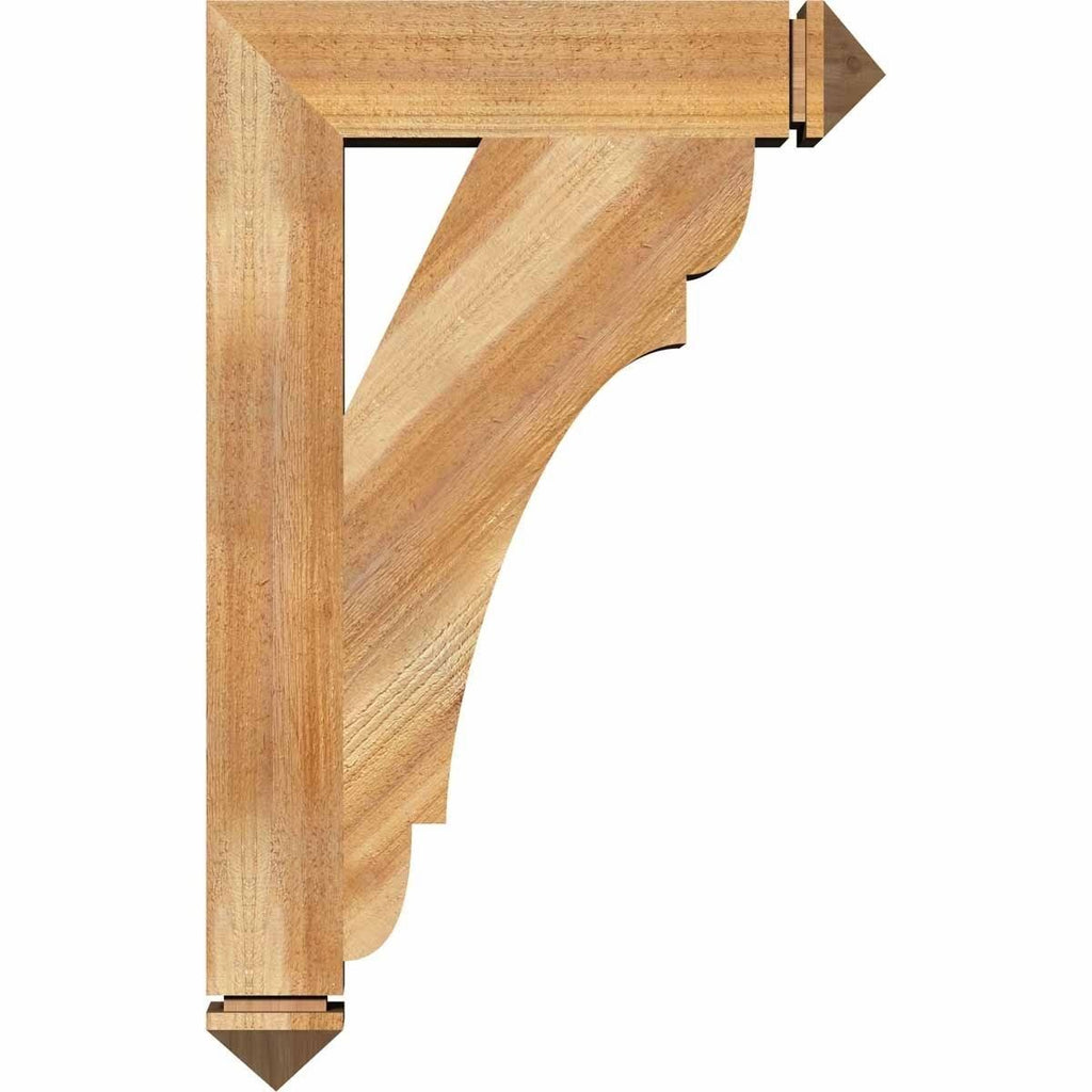 4 inch x 20 inch x 20 inch Western Red Cedar Bracket C623