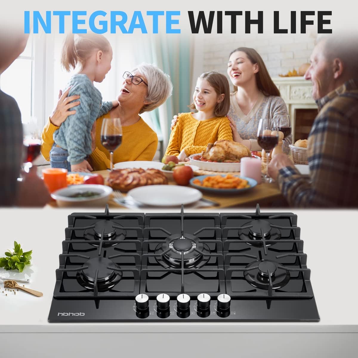 30 Inches 5 Burners Gas Cooktop T1064