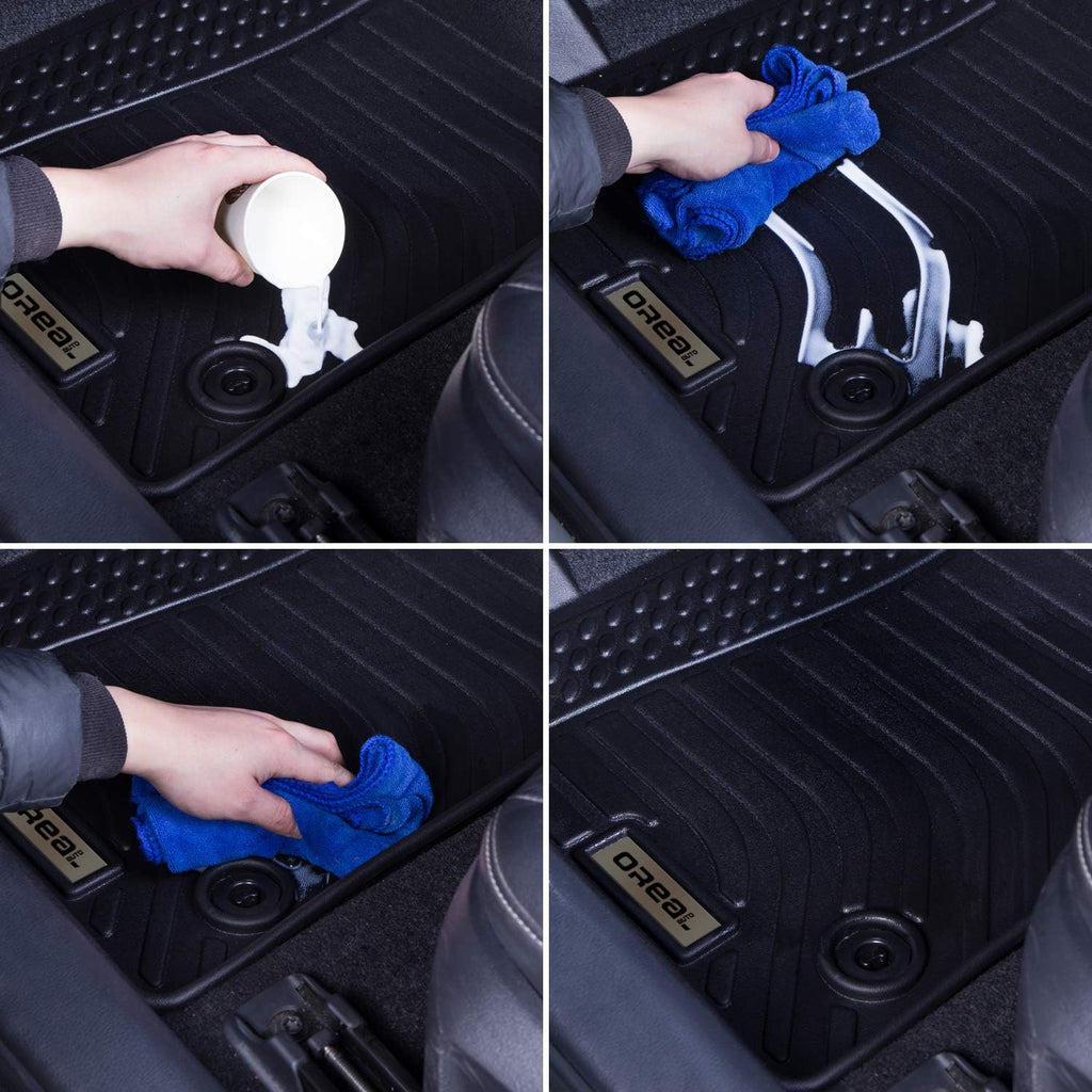 Black Heavy Duty All Weather Floor Mats W94983