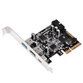 USB 3.1 and 3.0 PCIe Card with External Type C and Internal 19 Pin Connector K9789