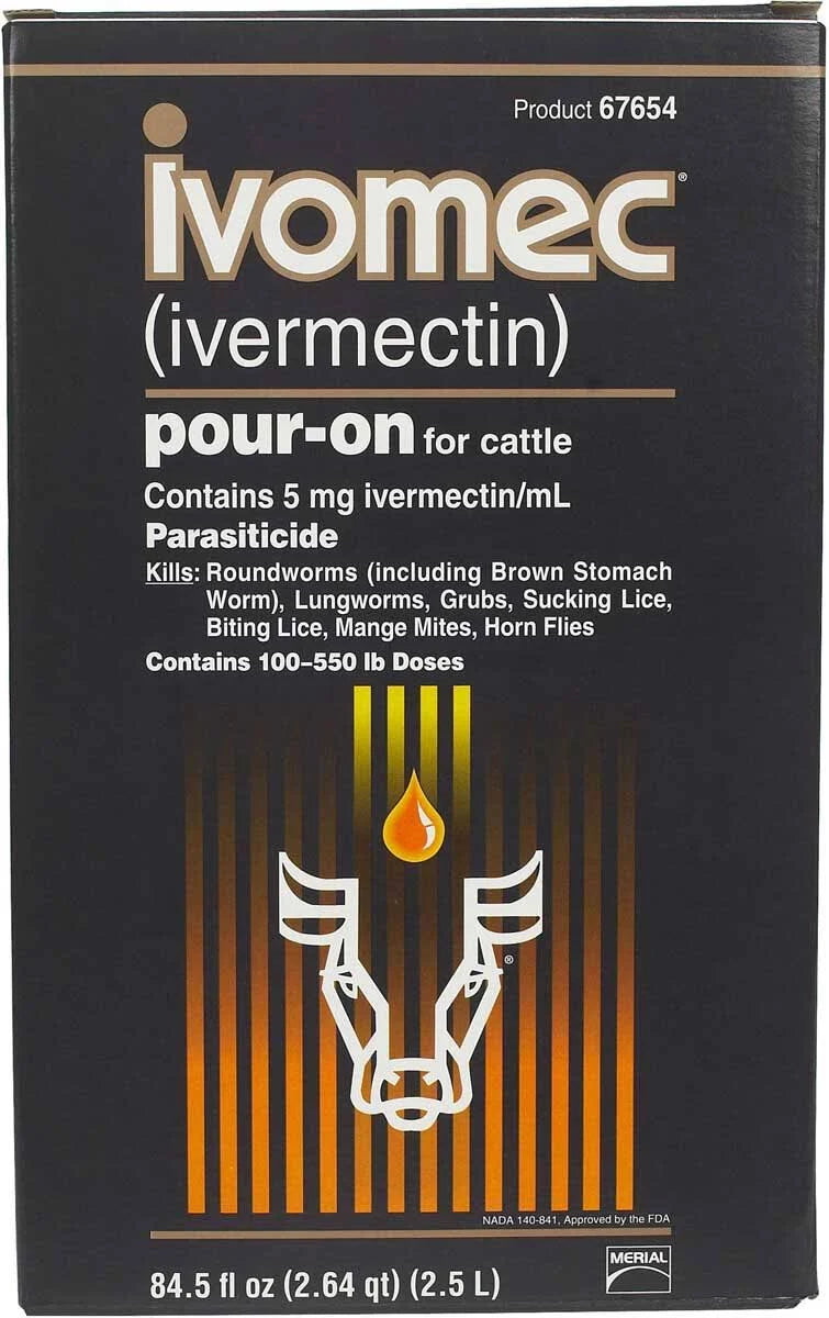 Ivomec Pour-On Parasiticide for Cattle, 2.5 L R460