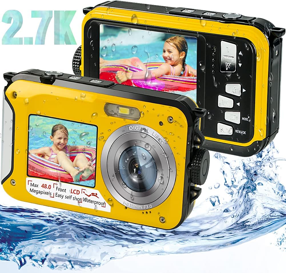 Waterproof Digital Camera 2.7K 48MP with Dual Screen F67460