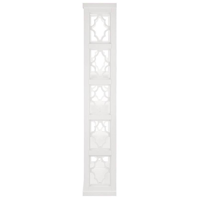 White 5 Shelf Bookcase T16293