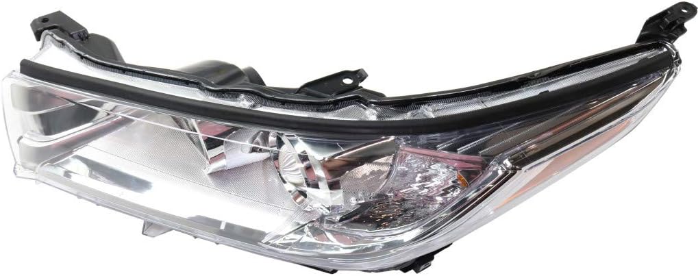 Headlight Assembly for Toyota Highlander 2017 2018 2019 Passenger Side Chrome Bezel P97392