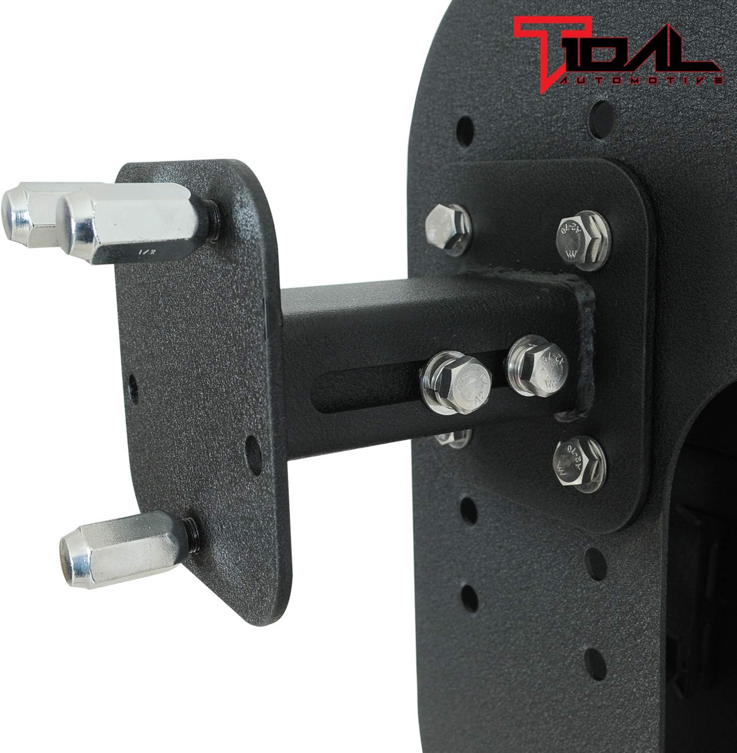 Tire Carrier on Door Hinge with Adjustable Tire Mount R721048