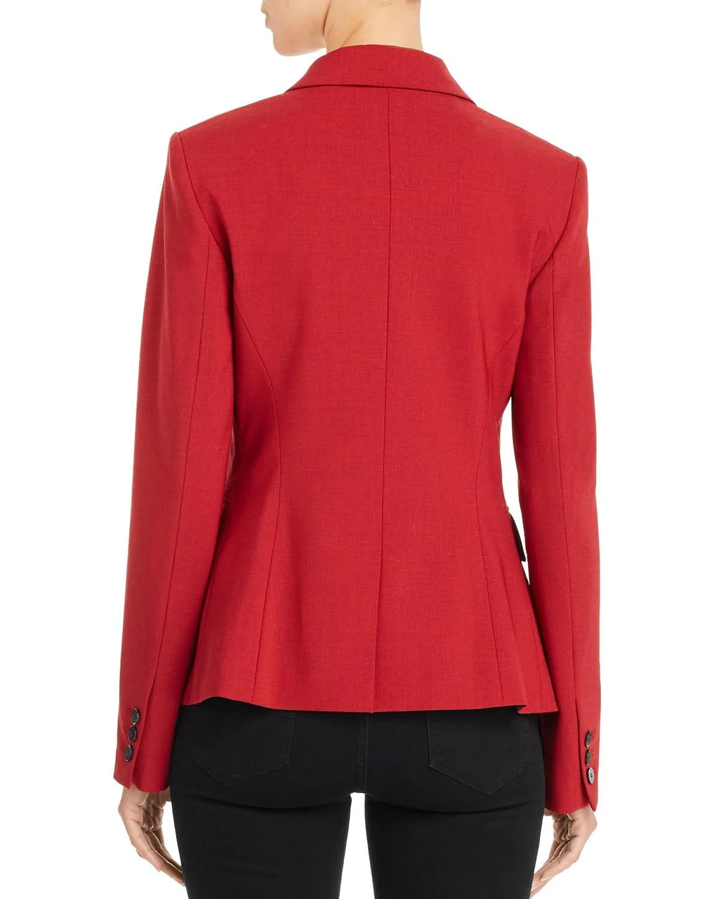 Black Wool-Blend Blazer O846