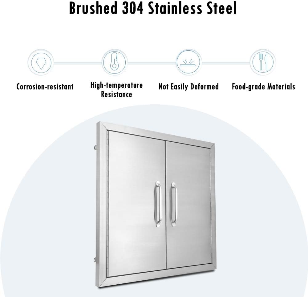 Stainless Steel Double Access Door D515