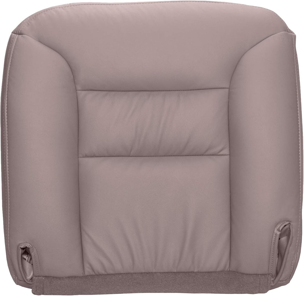 Leather Replacement Seat Cover for Bucket Seat Bottom, Medium Gray E2256