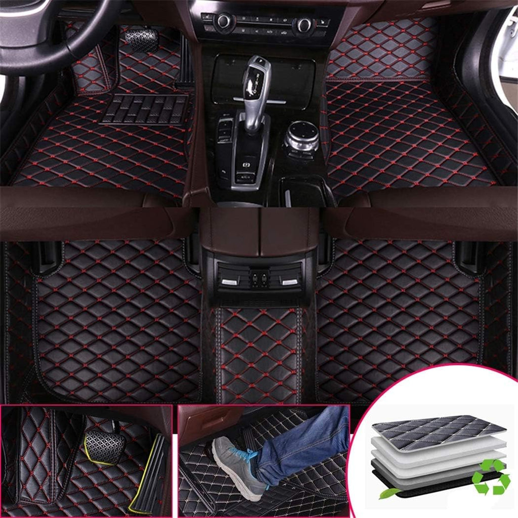 Custom Car Floor Mats Front Rear Leather Mat I483189